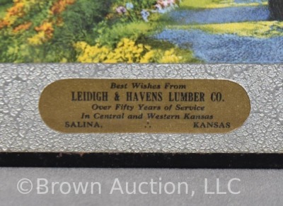 Advertising thermometer picture - Leidigh and Havens Lumber Co., Salina, KS, 8" x 10" - 2