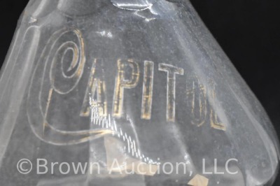 Whiskey decanter, "Old Capitol" inscribed, 11" tall - 7