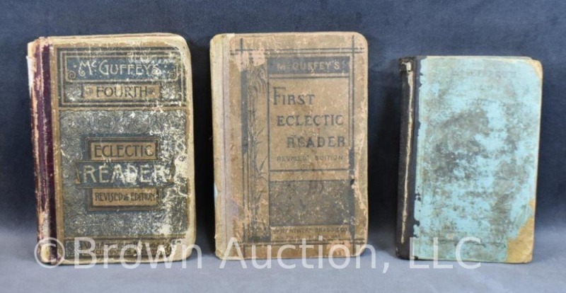 (3) Antique "Eclectic Reader" books