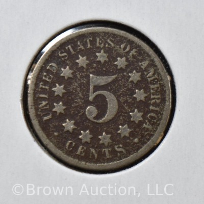 1868 Shield Nickel - 4