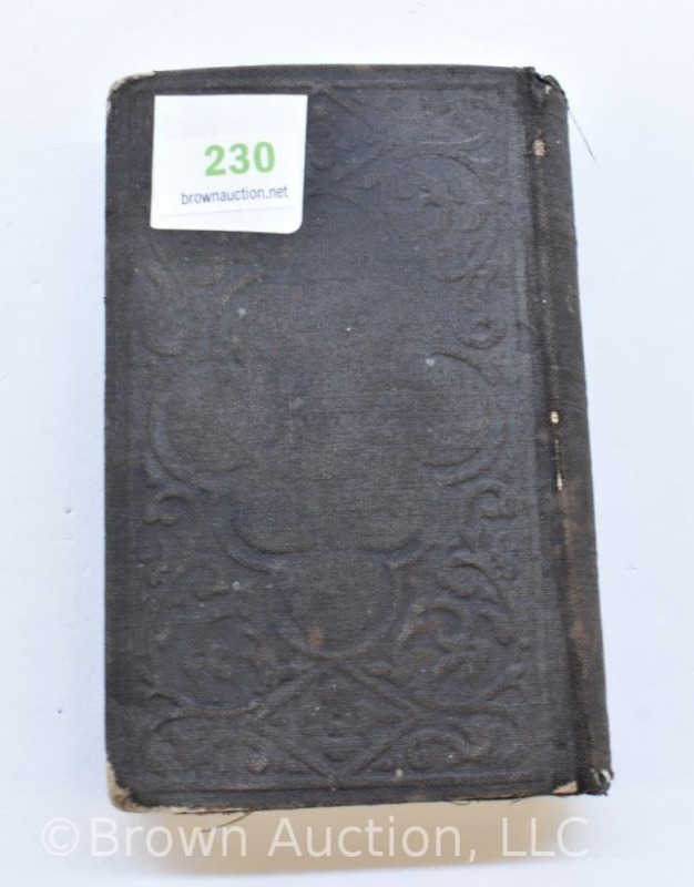 19th Century leather bound Bible in foreign language