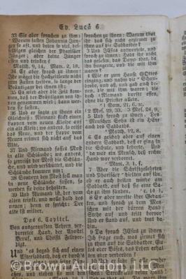 19th Century leather bound Bible in foreign language - 3