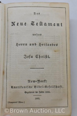 19th Century leather bound Bible in foreign language - 4