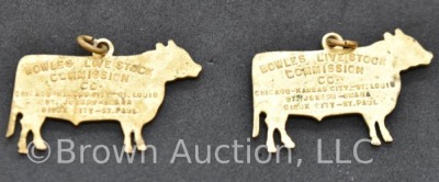 Pair of Bowles Livestock Commission Sold Advance medals - 2