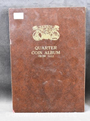 Incomplete book of Washington quarters from 1935-D to 1955-D, total of 22