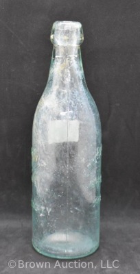 Ernest Tosetti embossed beer bottle, 9" tall - 2