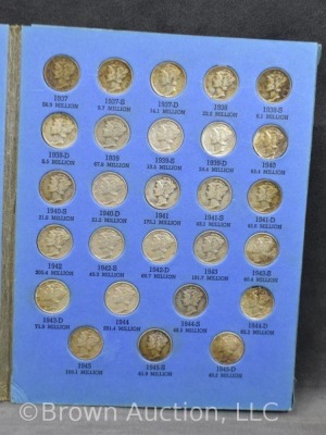 Nearly complete Mercury head dimes, 1916-45 (only missing 6 out of 77) - 5