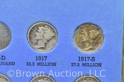 Nearly complete Mercury head dimes, 1916-45 (only missing 6 out of 77) - 6