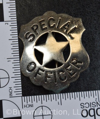 "Special Officer" 5-star badge; 3"h x 2.25"w - 3