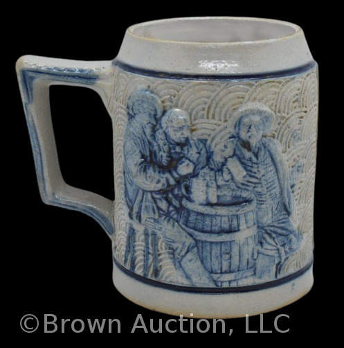 Blue and gray Flemish 4.5" mug