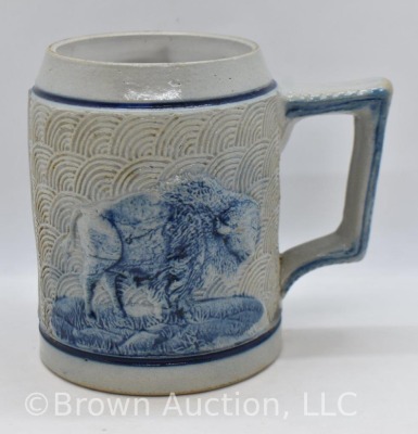 Blue and gray Flemish 4.5" mug - 3