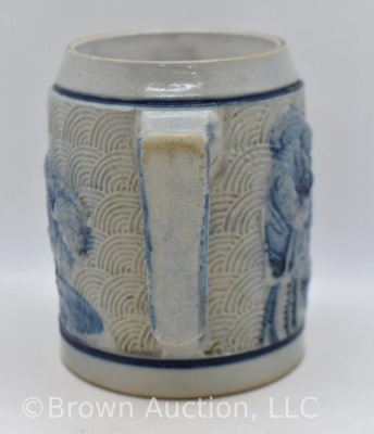 Blue and gray Flemish 4.5" mug - 4