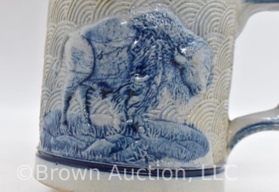 Blue and gray Flemish 4.5" mug - 5