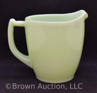 Fire King Jadite 6" milk pitcher - 3