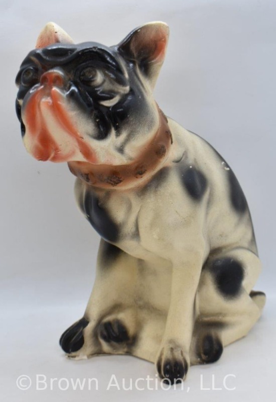 Vintage French Bulldog Carnival Prize Lightweight Plaster/ chalkware material