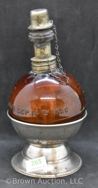 Amber alcohol burner jewelers lamp, Pat. 1880