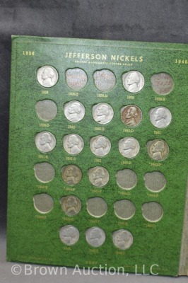 (2) Jefferson nickels books, 1938-58, 121 total - 4