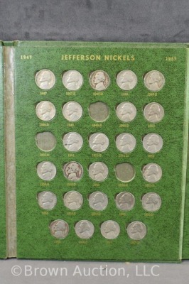 (2) Jefferson nickels books, 1938-58, 121 total - 5