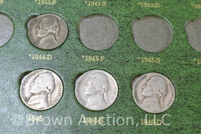 (2) Jefferson nickels books, 1938-58, 121 total - 9