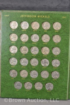 (2) Jefferson nickels books, 1938-58, 121 total - 12