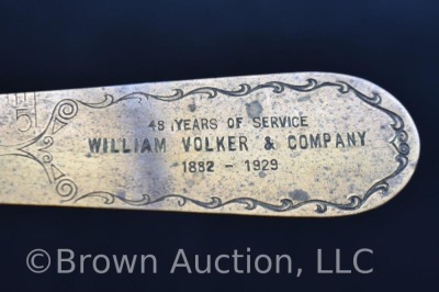 William Volker and Co. advertising ruler/ letter opener - 3