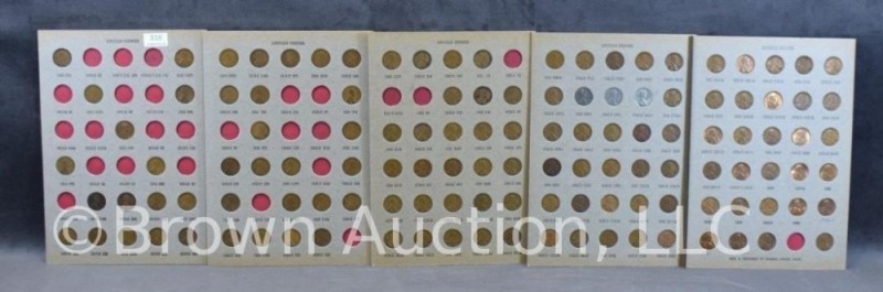 Book of 1909-61 Lincoln pennies - 124 total