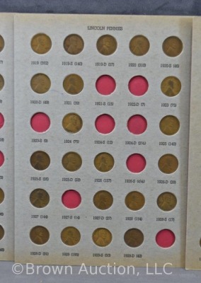 Book of 1909-61 Lincoln pennies - 124 total - 3