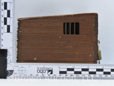 Santa Fe Trail souvenir - wood "Oldest Cowboy Jail" bank (Council Grove, KS) - 8