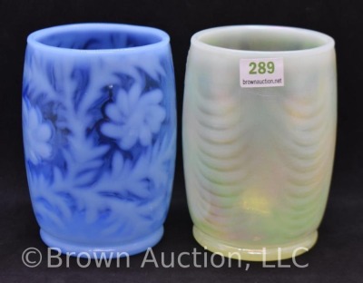 (2) Mrkd. Fenton Art Glass 4" tumblers - 2