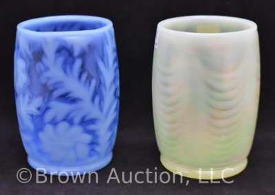 (2) Mrkd. Fenton Art Glass 4" tumblers - 3