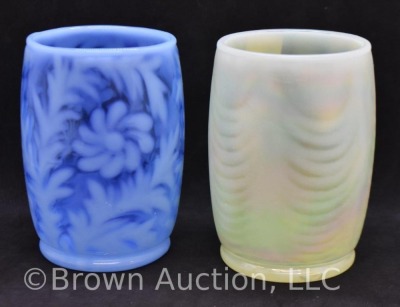 (2) Mrkd. Fenton Art Glass 4" tumblers - 4