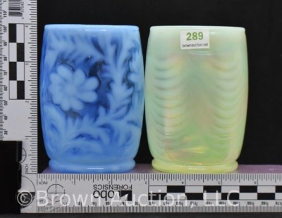 (2) Mrkd. Fenton Art Glass 4" tumblers - 6