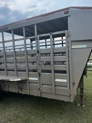 2001 Travelong Half-top Livestock Trailer - 2