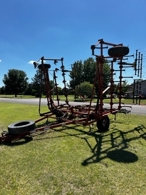 30' small V-blade Field Conditioner w/ Degelman spring harrows