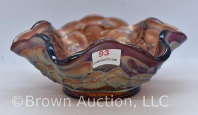 Carnival Feathered Serpent 5.25"d berry bowl, amy. - 2