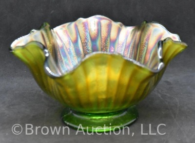 Carnival Rays 3"h x 5.5"w bowl, green - 4