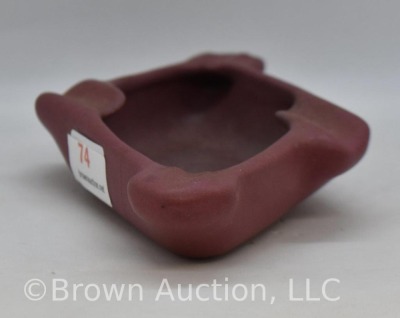 VanBriggle diamond-shaped ashtray, maroon - 3