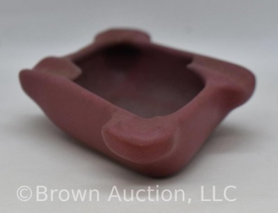 VanBriggle diamond-shaped ashtray, maroon - 5