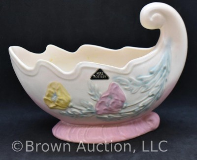 Hull Poppy 604-8" cornucopia, cream/ pink - 3