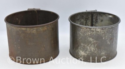 (2) Tin cups - miner's and Civil War - 4