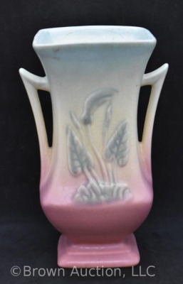 Hull Calla Lily 503/33 6" vase, pink/ blue - 3