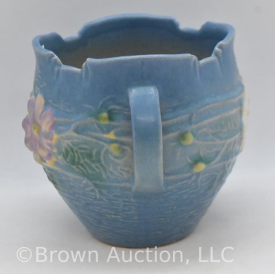 Roseville Cosmos 649-3" jardiniere, blue - 4