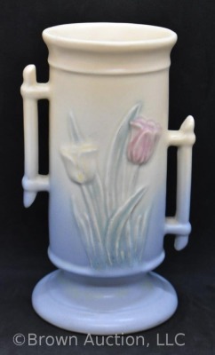 Hull Tulip 107-33-6" vase, cream/ blue - 3