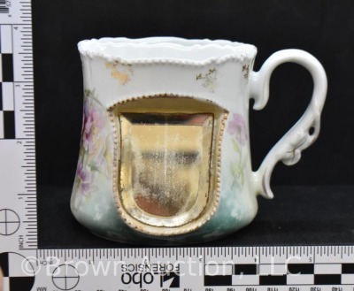 R.S. Prussia 3.5"h mustache cup with beveled mirror - 7