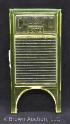 Vaseline glass "Colgate Soap" washboard - 2