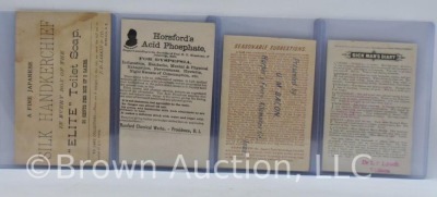 (4) Advertising cards - 12