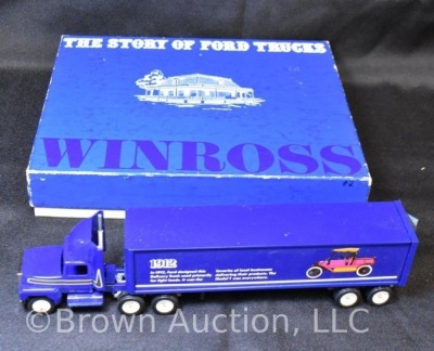 (2) Winross Ford tractor/ trailer trucks, mib - 13