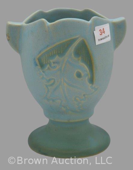 Roseville Silhouette 779-5" vase, blue