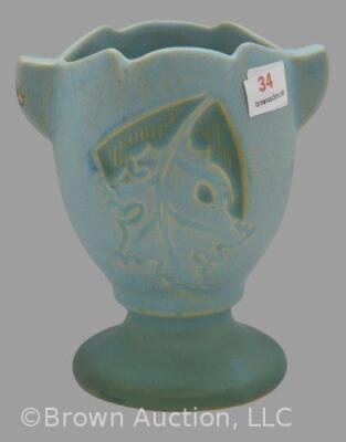 Roseville Silhouette 779-5" vase, blue