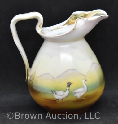 Royal Bayreuth 4.75" milk pitcher, Goose Girl - 3